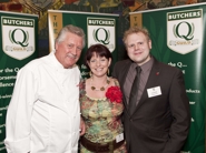Jim & Odile with celebrity chef Brian Turner at the Q Guild Smithfield Awards presentation 2009.